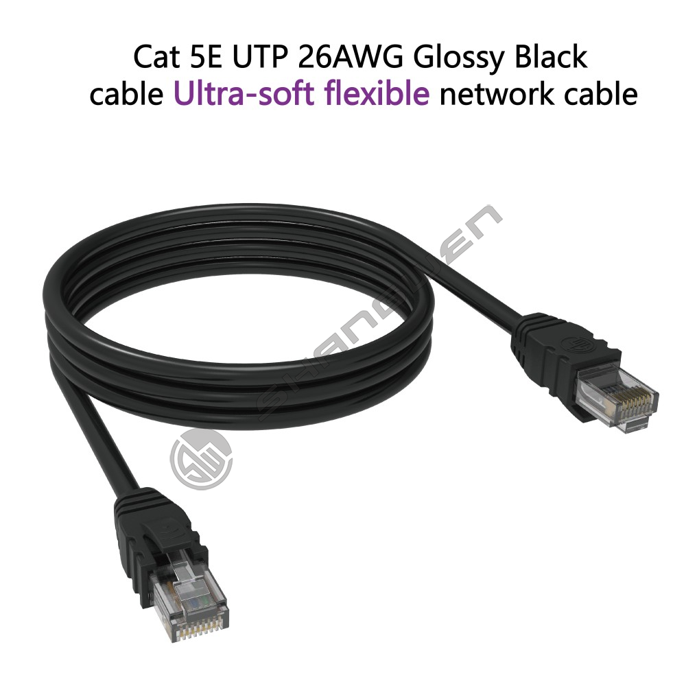 Cat5E UTP Glossy Black 26AWG Basic version